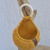 Panier goutte coton moutarde