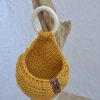 Panier goutte coton moutarde