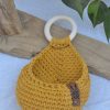 Panier goutte coton moutarde